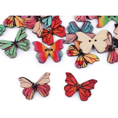 Knoflík dřevěný motýl – Zbozi.Blesk.cz