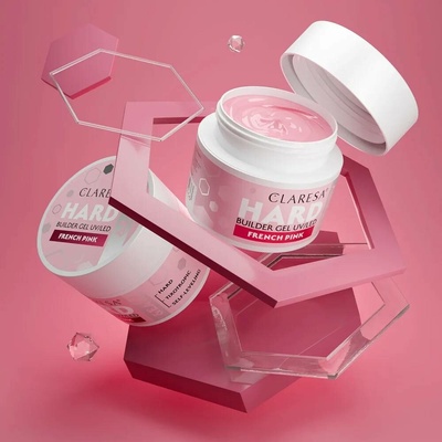 Claresa Hard Easy french pink strukturující gel na nechty 12 g