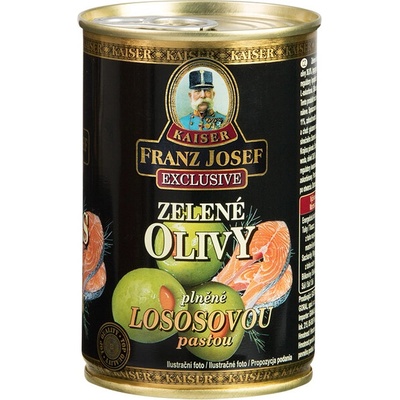 Franz Josef Kaiser Zelené olivy plnené lososovou pastou 300 g
