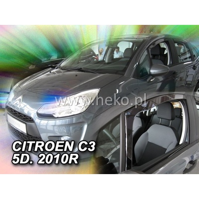 Deflektory Citroen C3, 2009-2016
