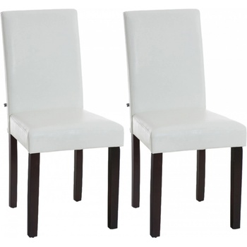 Design Shop Inn nohy tmavě hnědé Bílá 2 ks