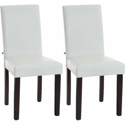 Design Shop Inn nohy tmavě hnědé Bílá 2 ks