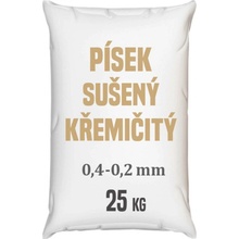 Distripark Písek sušený křemičitý frakce 0,4 0,2 mm 25 kg