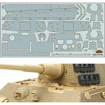Tamiya Zimmerit set pre KingTiger Henschel 1:35