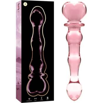 Image 1 of Дилдо от боросиликатно стъкло, 20, 5см. - Nebula Glass Pink 21 (D-235964)