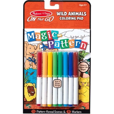 Melissa & Doug - Вълшебна книжка за оцветяване - Диви животни