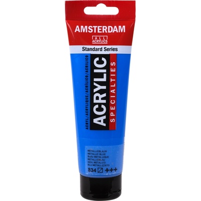 Amsterdam Standard akrylová farba 834 metallic blue 120 ml