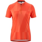 Gonso Дамска фланелка с къс ръкав за колоездене Gonso Women's Adventure Jersey Halfzip Cycling jersey - Fiesta Red - размер 44 (EU) (156-2642-0216)