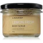Almara Soap Body Scrub захарен скраб за тяло против целулит с аромат Lemon Fresh 180 гр