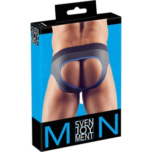 Svenjoyment - мъжки прашки с отвор - черно-сини - L - lovesexshop