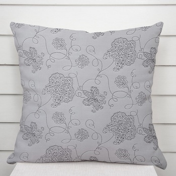 Biante TF-083 Kvetované ornamenty na sivom 60 x 60 cm