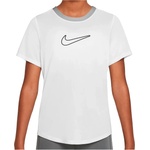 Nike Детска спортна тениска Nike Kid's One Fitted Dri-Fit Short-Sleeve Top Sport shirt - White / Black (704-4926-0414)