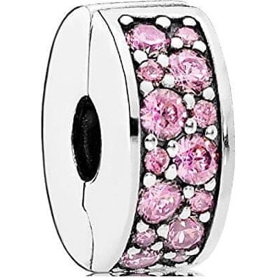 Pandora Třpytivý růžový klip 791817PCZ