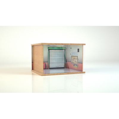 PN Racing SCX24 1/24 Scale Realistic Off-Road Truck Garage 2 Parking Space