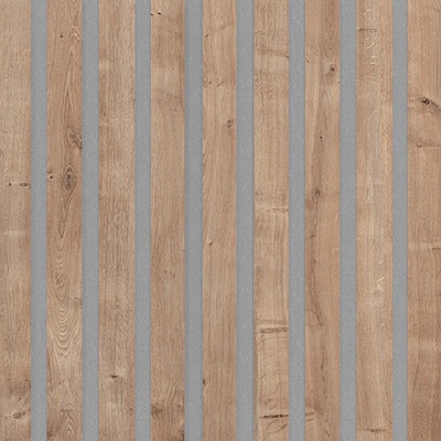 Archo - Akustický panel Design line CPL Dub přírodní na šedém filcu 2600 x 400 x 21 mm
