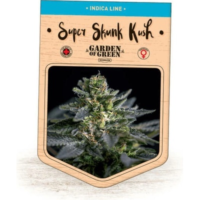 Garden Of Green Seedbank Super Skunk Kush semena neobsahují THC 3 ks