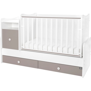 Lorelli Трансформиращо се детско легло Lorelli - Trend Plus, бяло и String (10150590046P)