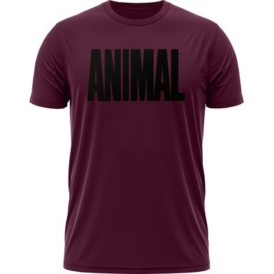 GymBeam tričko Animal Maroon Nutrition