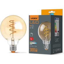 Videx Stmievateľna LED žiarovka 4W Spiral Amber Teplá biela E27