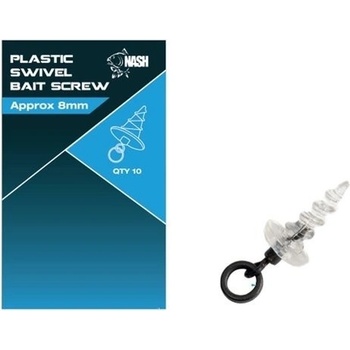 Nash Plastic Swivel Bait Screw 13 mm 10 ks
