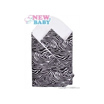 NEW BABY Zavinovačka Zebra bielo čierna