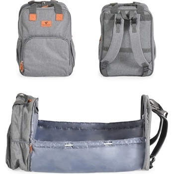 Cangaroo Раница, трансформираща се в легло Cangaroo - Liana, Сива (109342)