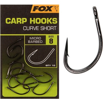 Fox Carp Hooks Curve Shank Short vel.4 10 ks