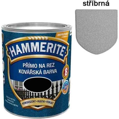 Hammerite Přímo na rez 0,7L kovářská stříbrná