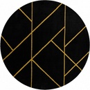 Dywany Łuszczów Emerald geometric 1012 Black and gold
