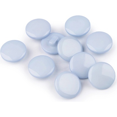 Pro Háčkování Knoflík kulatý světle modrý 12,5 mm 10 Ks