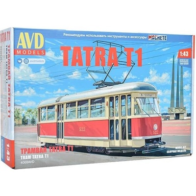AVD Stavebnice Tatra T1 tramvaj 1:43
