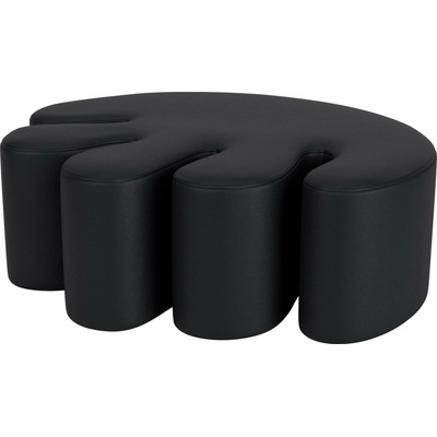 Hem Pouf Palma Black Leather, 92658