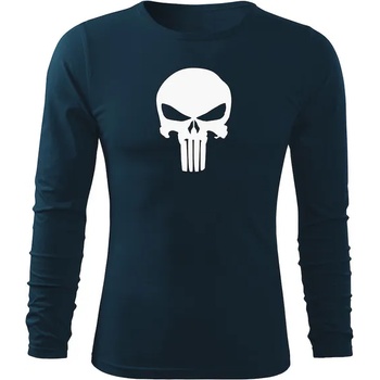 Image 1 of DRAGOWA FIT-T Тениска с дълъг ръкав Punisher, тъмносиня, 160 г/м2 (5610)