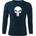DRAGOWA FIT-T Тениска с дълъг ръкав Punisher, тъмносиня, 160 г/м2 (5610)