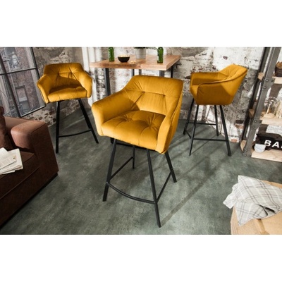 Komfort-nábytok 40308 Loft Zamat Žltá
