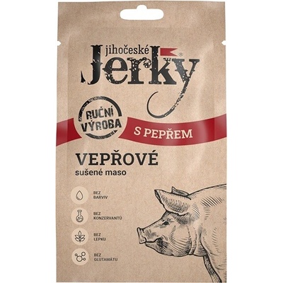Jihočeské Jerky vepřové s pepřem 20 g