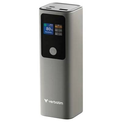Verbatim Външна батерия, Verbatim Charge 'n' Go Power Bank 27000mAh 183W Grey PD 3.1 140W (32269)