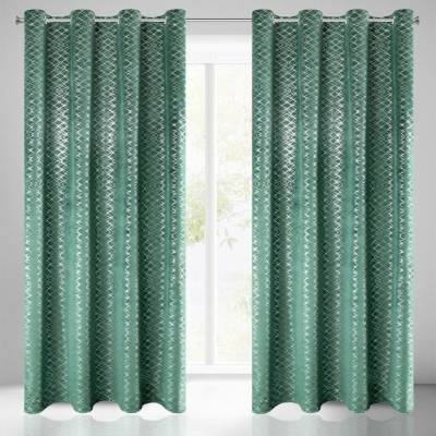 Design 91 ZATEMŇOVACÍ ZÁVĚS NA KROUŽCÍCH MOLY 140X250 CM ZELENÁ