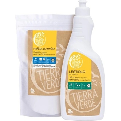 Tierra Verde prášek do myčky 1 kg + Leštidlo do myčky 750 ml