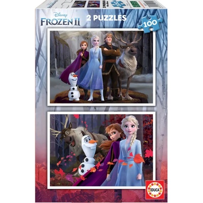 Educa 2x100 Frozen Ľadové kráľovstvo 100 dielov
