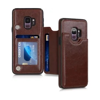 Image 1 of kwmobile Калъф за Samsung Galaxy S9 - кафяв