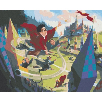 Zuty Famfrpál harry potter 40 x 50 cm vypnuté plátno na rám 8596530133414