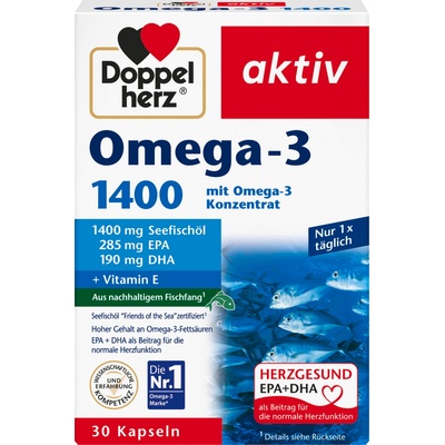 Doppelherz aktiv омега-3 1400 - 30 капсули