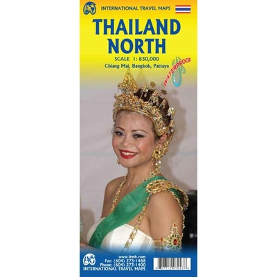 mapa Thailand north (Thajsko) ,1:830 t. ITM