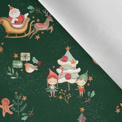 Takoy Bavlna premium NELA santa na tmavozelenej