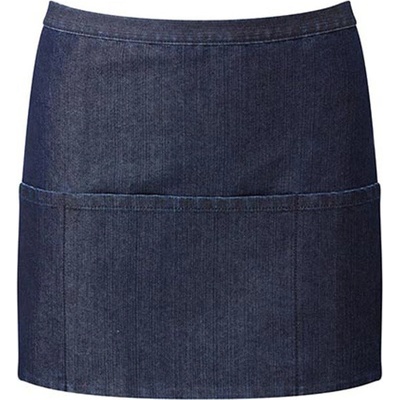 Premier Workwear Pracovná zástera krátka s vreckami PR155 Indigo Denim Pantone Black 6 60 x 33 cm