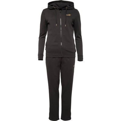 Puma metalic hooded FL čierna zlatá