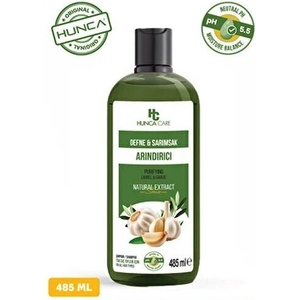 Hunca Care Шампоан за коса с чесън и дафинов лист, 485 мл (8684254002472)