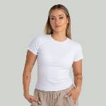 GymBeam STRIX Дамска тениска Ribbed White L