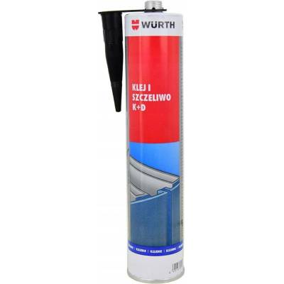 Würth Lepidlo a tmel K+D polyuretanový univerzální černý 300 ml